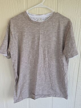 Men's Cactus Man Short Sleeve Crew Tee in Light Taupe, Size Large